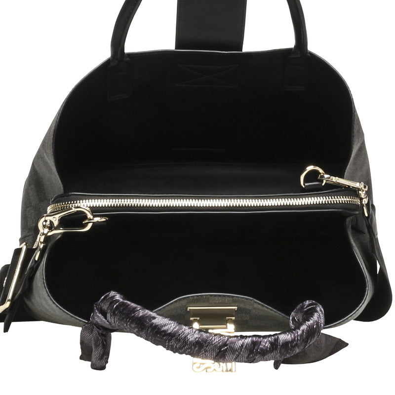 Bmisha-L Black & Gold Women's Satchel Bag - view 4