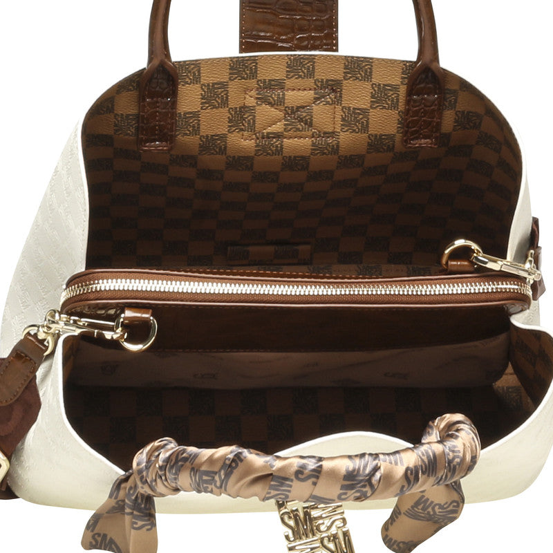 Bmisha-L Bone & Multi Women's Satchel Bag - view 4