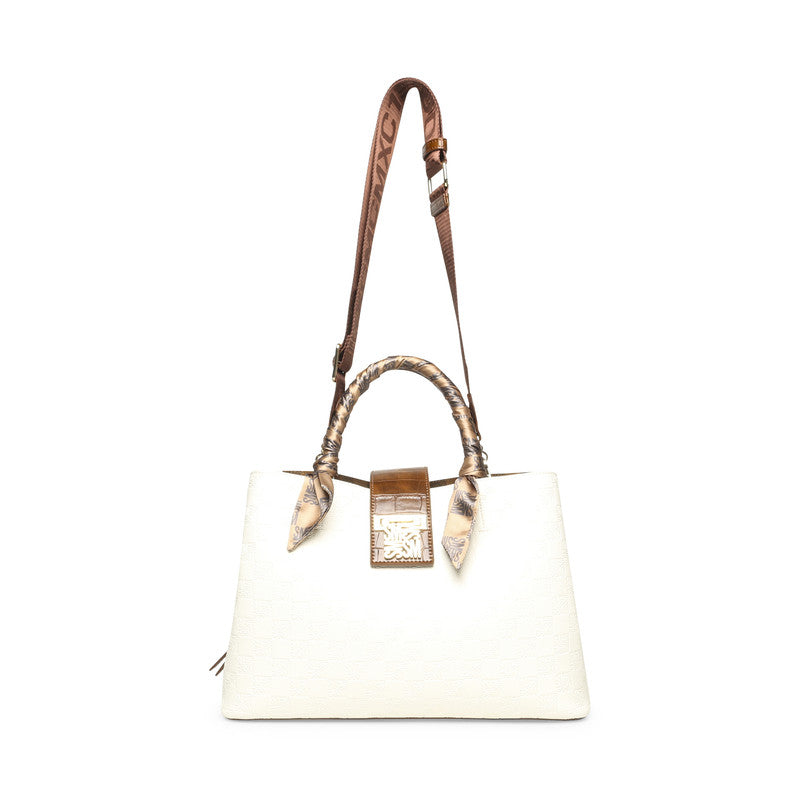 Bmisha-L Bone & Multi Women's Satchel Bag