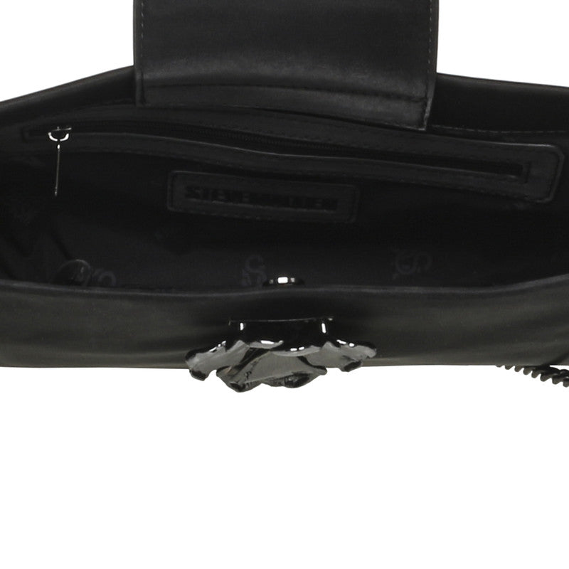 Bmondo Black & Gunmet Women's Shoulder Bag - view 4