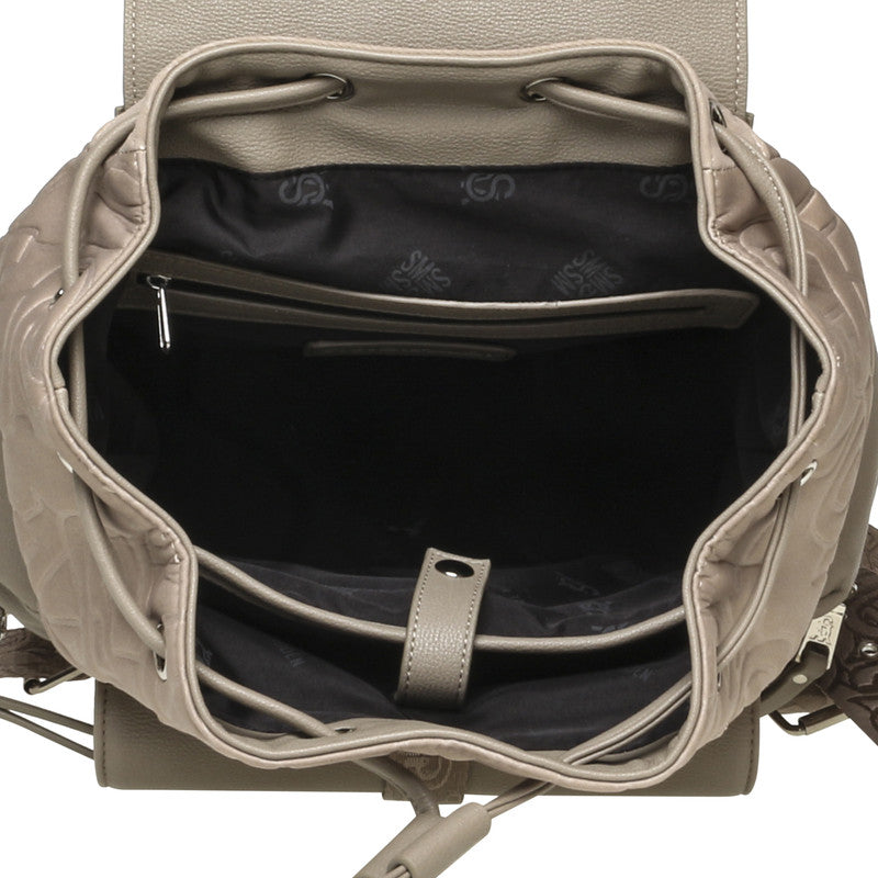 Bmortiz Taupe Women's Backpack — rear view