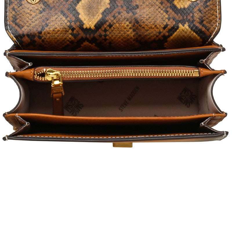 Steve Madden Bpayson women's brown crossbody bag, interior view