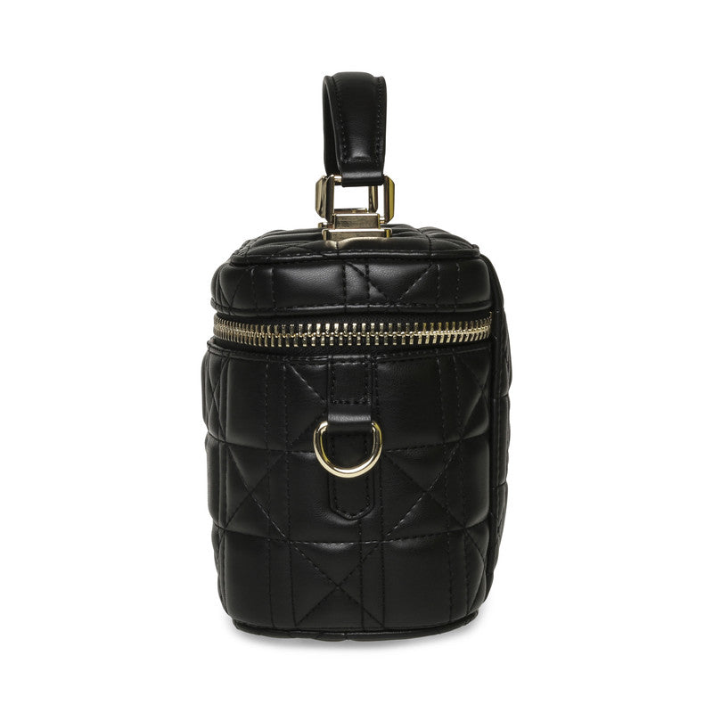 Steve Madden Bpeglisi women's black and gold toiletry bag, side view