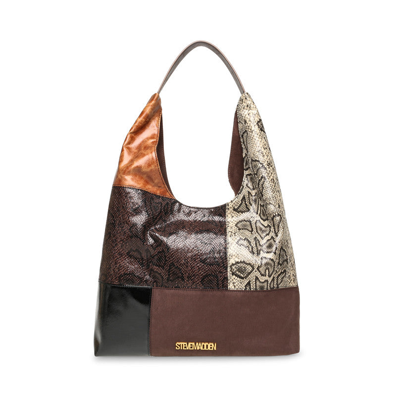 Bcarey Brown Multicolor Women's Hobo Bag