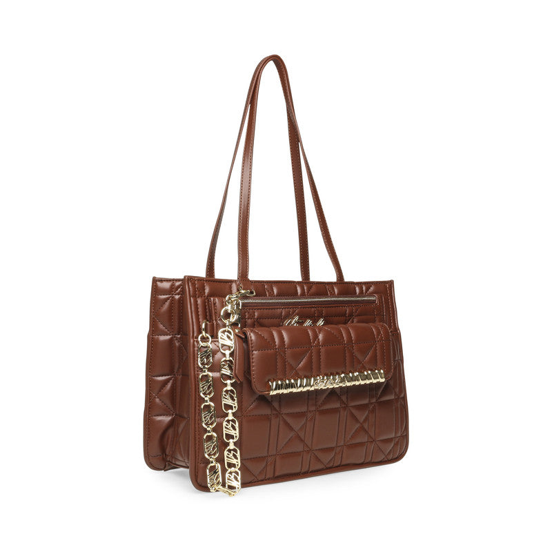 Bsilvo Women's Brown/Gold Tote Bag - view 5