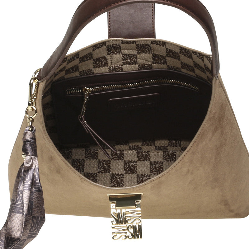 Btesa Taupe & Brown Women's Hobo Bag - view 4