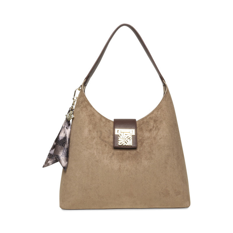 Btesa Taupe & Brown Women's Hobo Bag