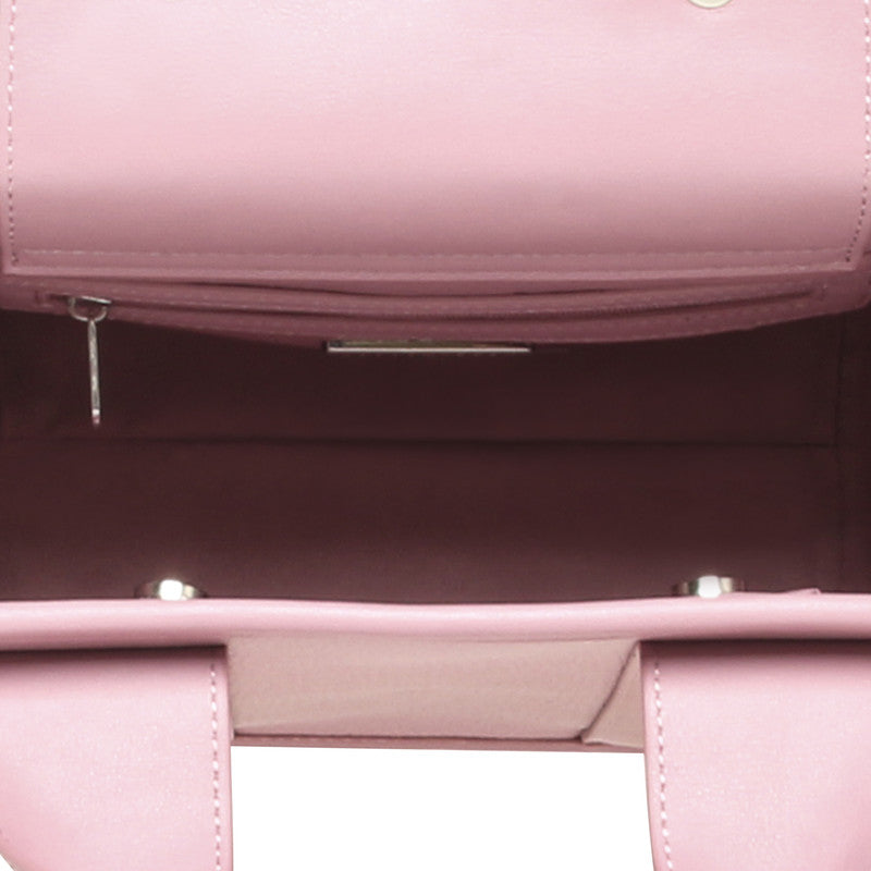 Bwebber-e Women's Cosmetic Pink Satchel Bag – Steve Madden, view 4