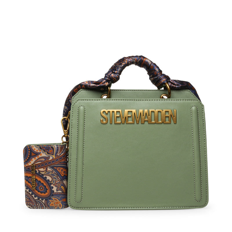 Bevlynn Women's Oil Green Satchel Bag – Steve Madden, view 5