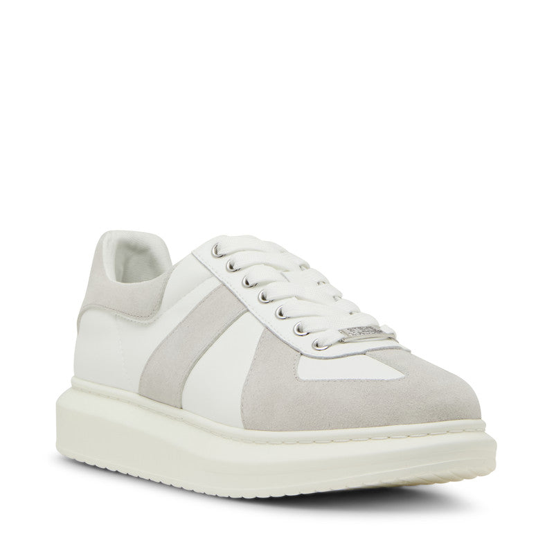 Icelander Grey Multi Men's Low-Top Lace-Up Sneakers — front view