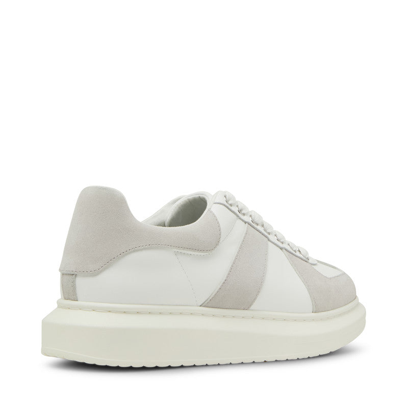 Icelander Grey Multi Men's Low-Top Lace-Up Sneakers — rear view