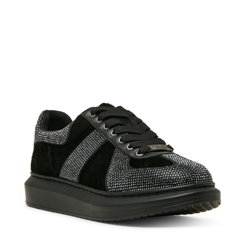 Icelander Black Multi Men's Low-Top Lace-Up Sneakers — front view