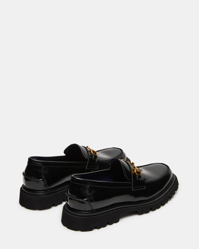 Naxos Men's Black Leather Loafers - view 3