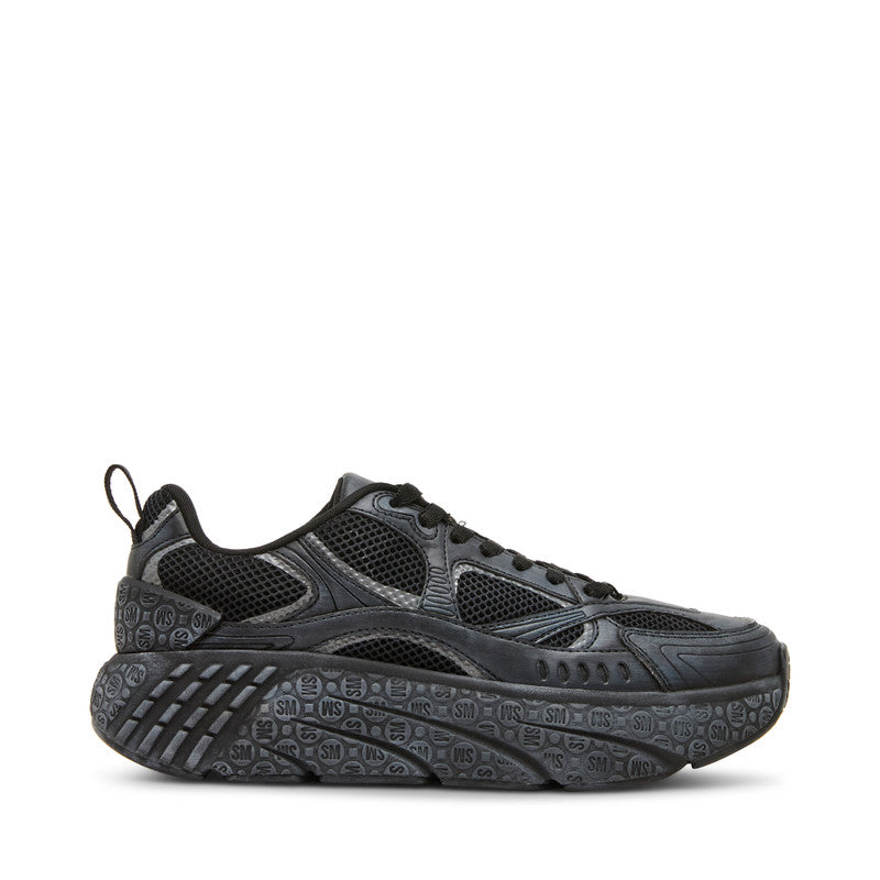Previx N Black Men's Low-Top Lace-Up Sneakers – Steve Madden, view 3
