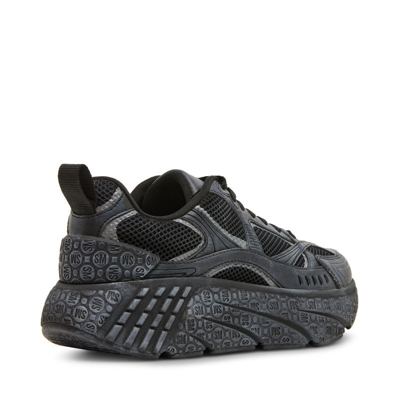 Previx N Black Men's Low-Top Lace-Up Sneakers – Steve Madden, view 4