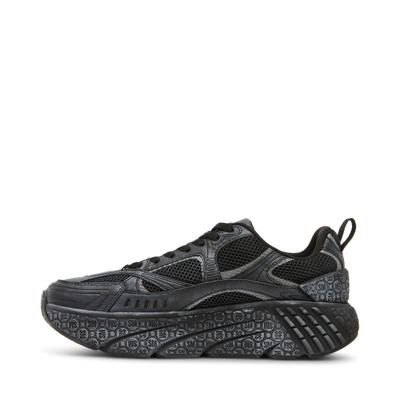 Previx N Black Men's Low-Top Lace-Up Sneakers – Steve Madden, view 6