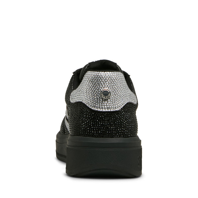 Ryvett Black Rhinestone Men's Low-Top Lace-Up Sneakers — alternate view 5