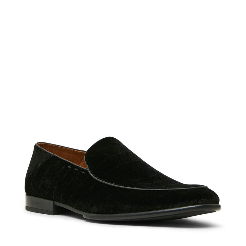 Sutton-Cv Men's Black Velvet Loafers