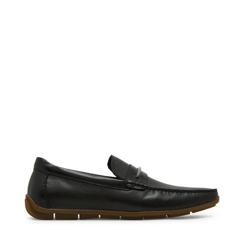 Steve Madden Thurston men's black loafers, side view