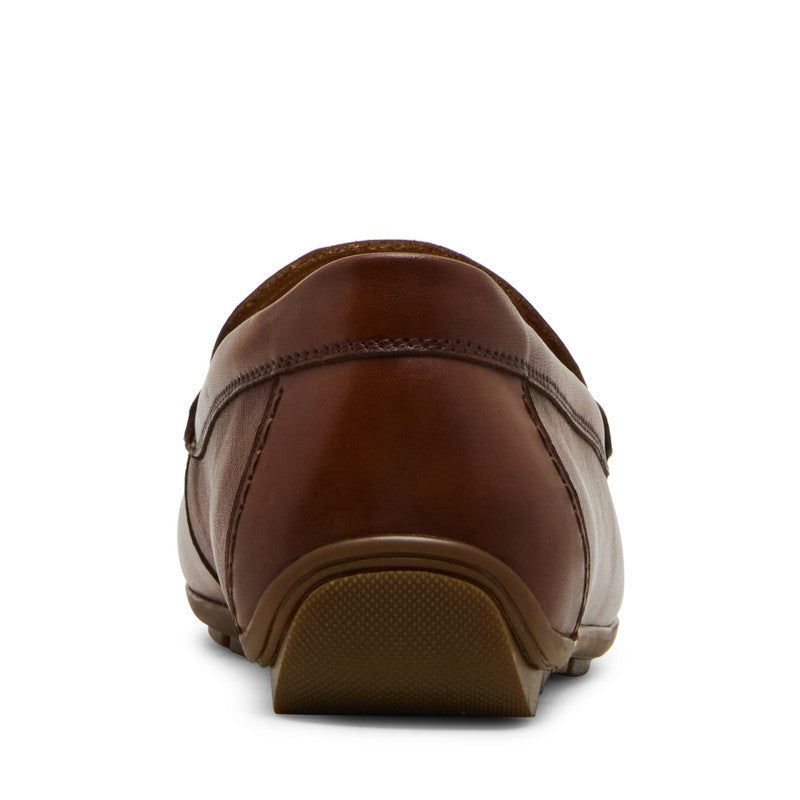Steve Madden Thurston men's tan loafers, back view