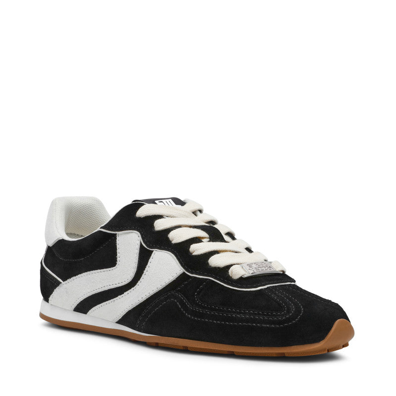 Steve Madden Abbi-Sm Black Suede Women's Sneakers, featured product view