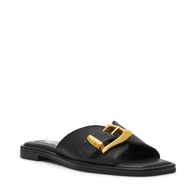 Abigayle Women's Black Flat Sandals