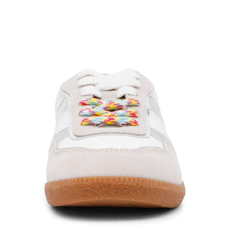Steve Madden Augustina Women White Low Top Sneakers, front view
