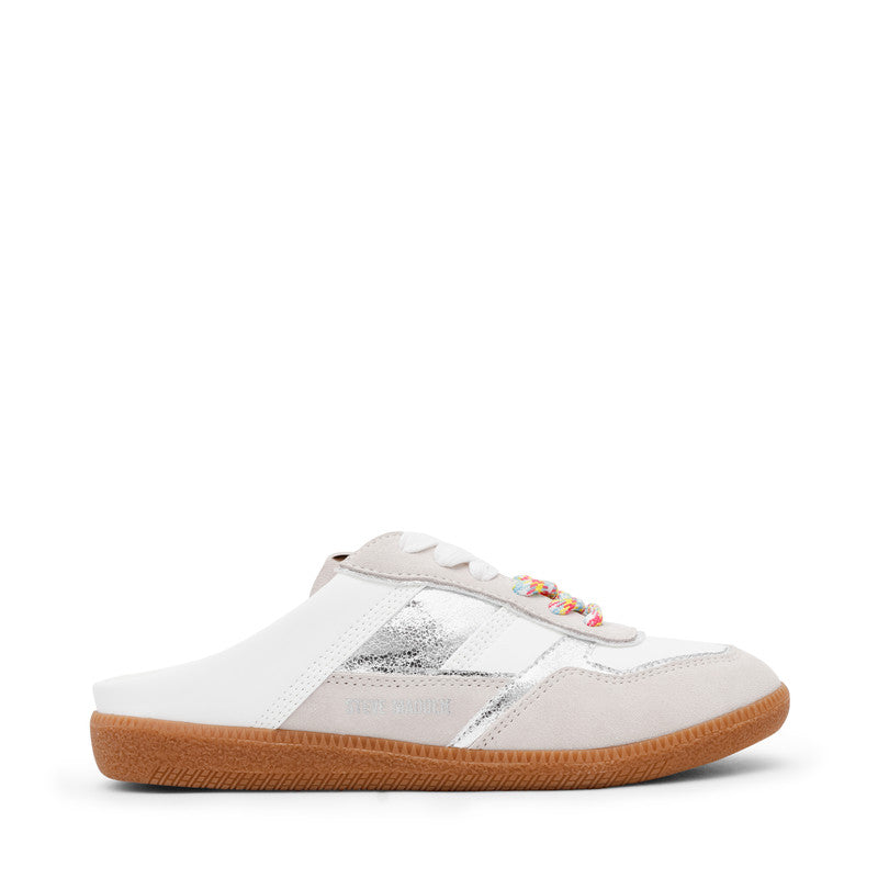 Steve Madden Augustina Women White Low Top Sneakers, side profile - view 5