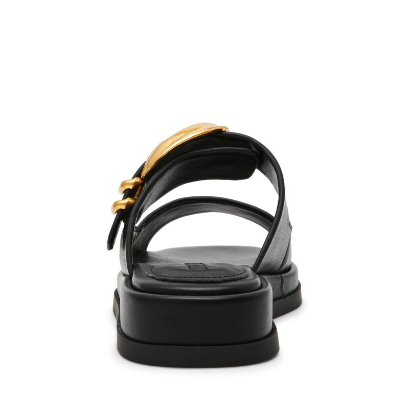 Steve Madden Bay-Ridge Black Women's Sandals, rear view
