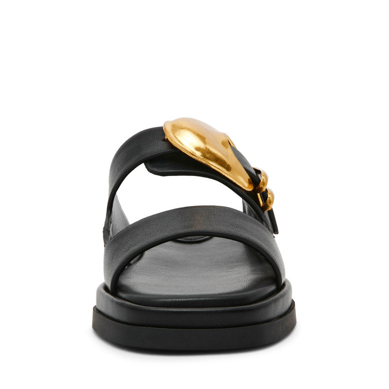 Steve Madden Bay-Ridge Black Women's Sandals, front view