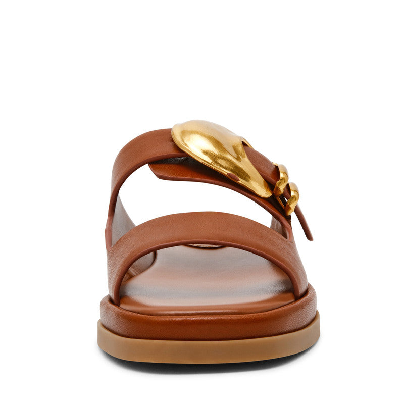 Steve Madden Bay-Ridge Brown Women's Sandals, front view