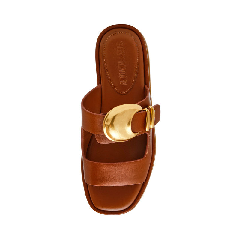 Steve Madden Bay-Ridge Brown Women's Sandals, top view