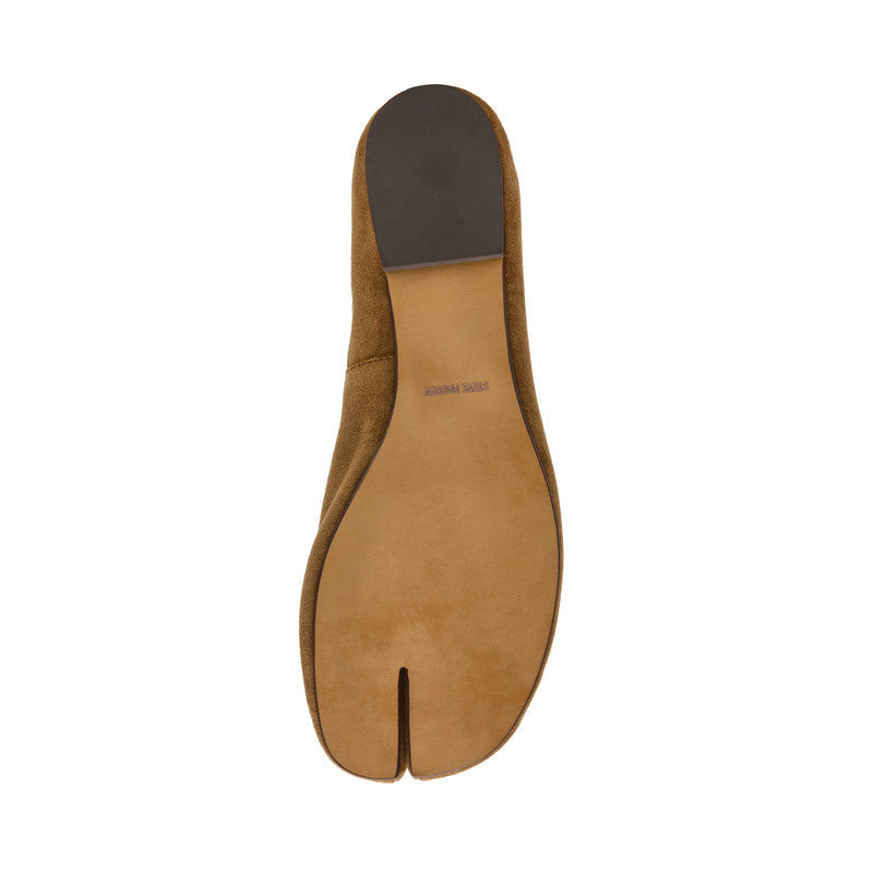 Calico Taupe Suede Women's Tabi Ballet Flats – Steve Madden, view 6