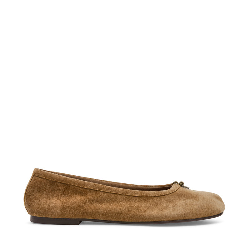 Calico Taupe Suede Women's Tabi Ballet Flats – Steve Madden, view 4