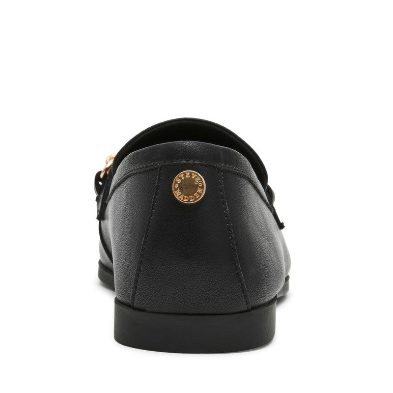 Chatty Women's Black Loafers — rear view