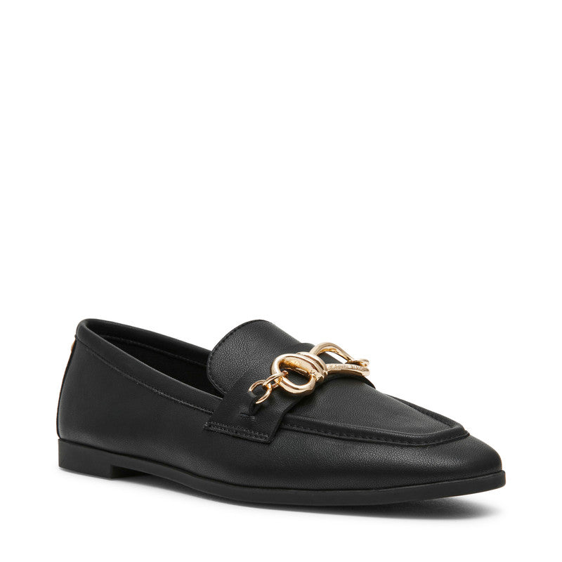 Chatty Women's Black Loafers — front view