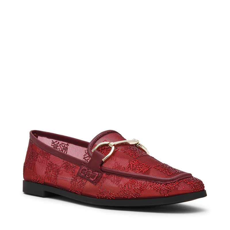 Steve Madden Cityhall women's dark cherry loafers, featured product view