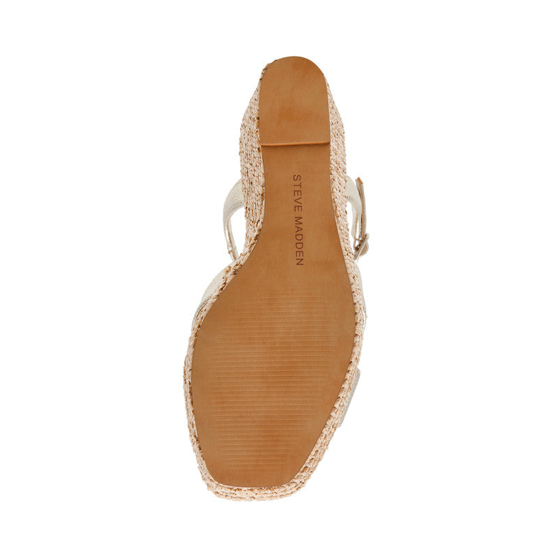 Steve Madden Cylo Gold Women's Platform Heels, sole view