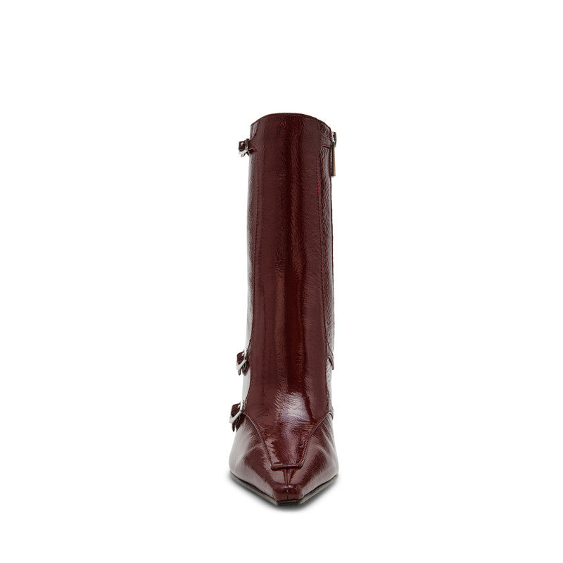 Fastened Women's Red Mid-Calf Boots - view 4
