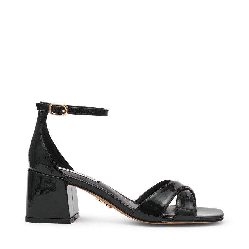 Steve Madden Fergie black patent heel, side profile - view 2
