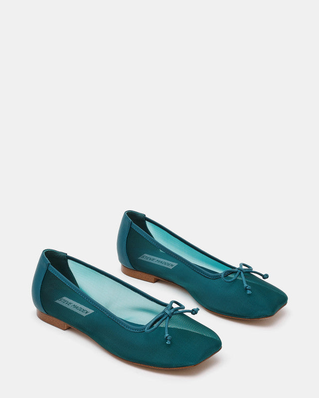 Flaire Teal Women's Ballet Flats – Steve Madden, view 2