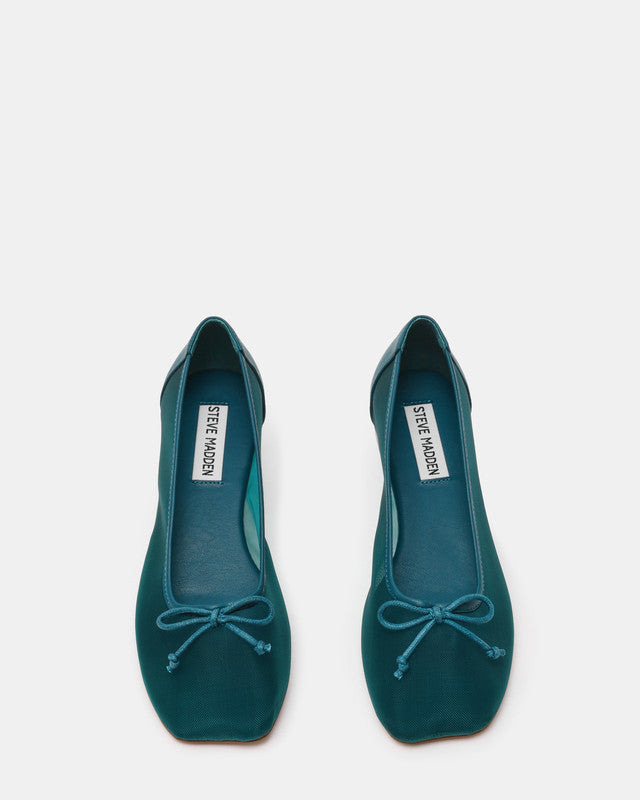 Flaire Teal Women's Ballet Flats – Steve Madden, view 3