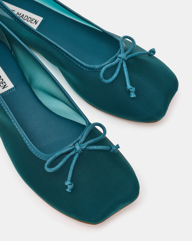 Flaire Teal Women's Ballet Flats – Steve Madden, view 4