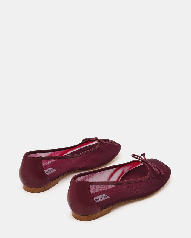 Flaire Wine Women's Ballet Flats – Steve Madden, view 2