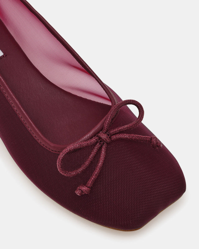 Flaire Wine Women's Ballet Flats – Steve Madden, view 3