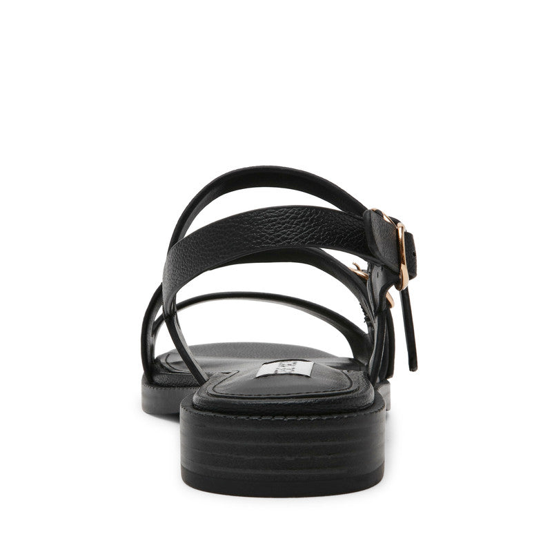 Steve Madden Isela Black Women's Sandals, rear view