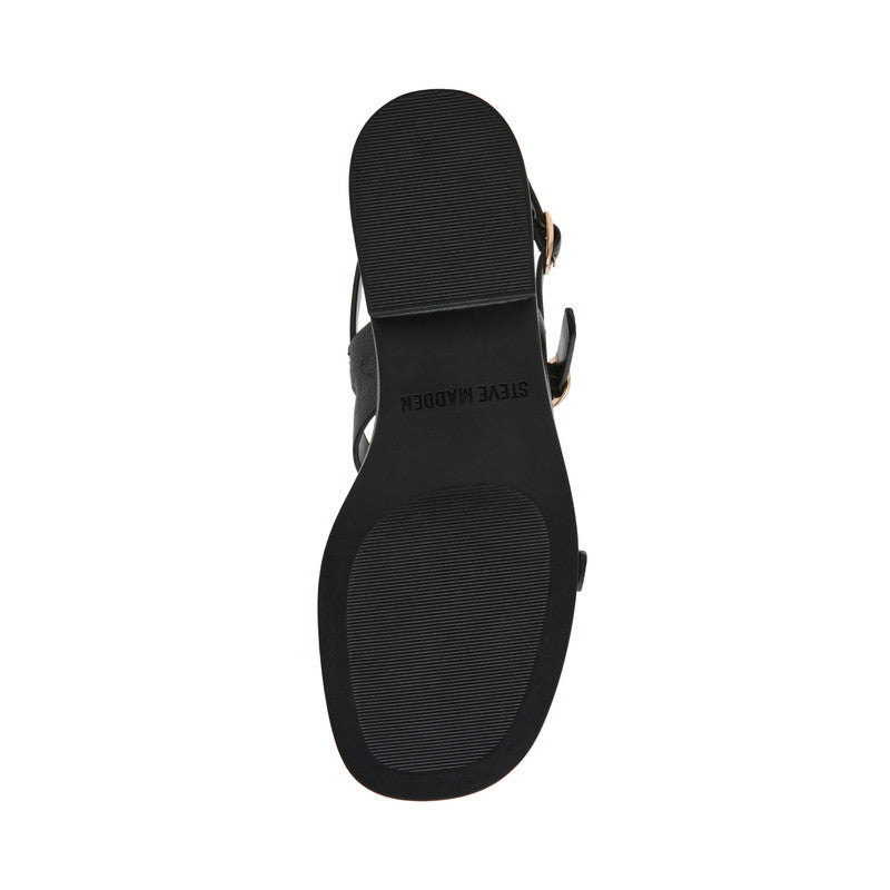 Steve Madden Isela Black Women's Sandals, sole view