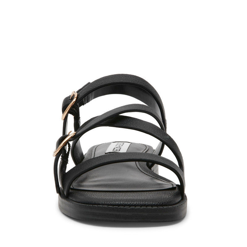Steve Madden Isela Black Women's Sandals, front view