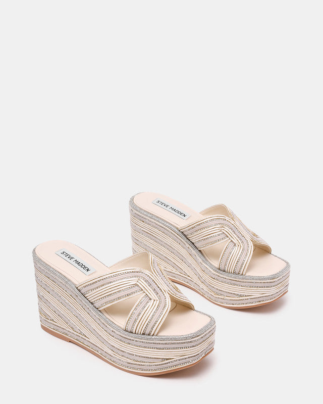Justice Women Cream Wedges - view 3