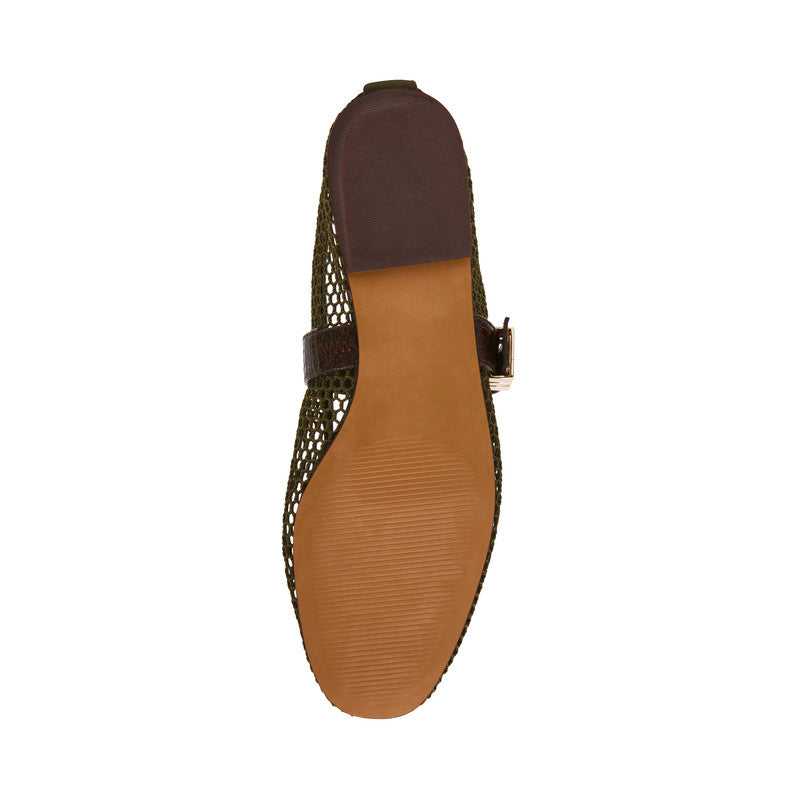 Steve Madden Lucia Mesh olive women's ballet flats, product view 3